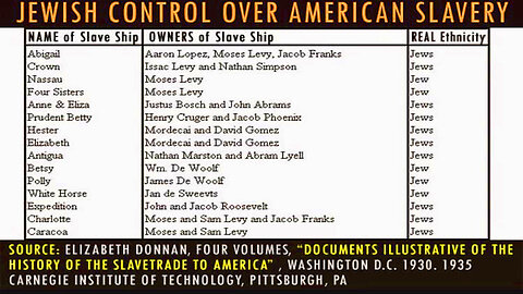 Hidden History of Slavery: The Jewish Slave Brokers ✊🏾⛓️✡️