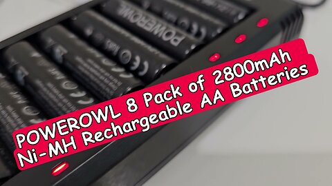 POWEROWL 8 AA Rechargeable Ni-MH Batteries & Charger ZN825E (Up To 1200 Cycles): Full Review