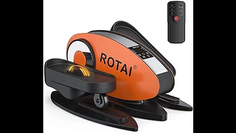 ROTAI Under Desk Elliptical Machine for Seniors Rehab Electric Seated Leg Foot Pedal Exerciser...