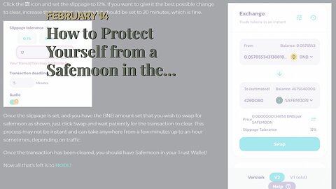 How to Protect Yourself from a Safemoon in the Next 2Hours!