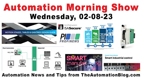 ABB, PI, ISASecure, Motion, Inductive, SME, Rockwell and more today on the Automation Morning Show