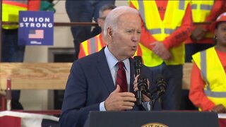 President Joe Biden visits Madison, Wisconsin to promote jobs