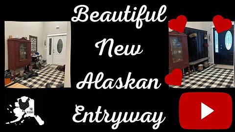 Alaskan Entryway Makeover / Entryway Bench / Drop zone / Butterfly Entryway #alaska