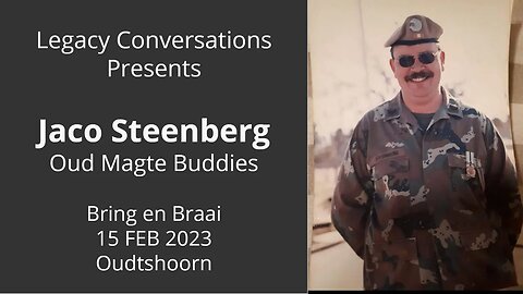 Legacy Partners - SA Weermag Vereeniging - Jaco Steenberg - Bring en Braai 15 FEB 2023 te Oudtshoorn