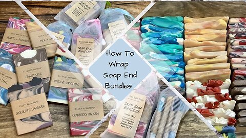 How to Wrap & Label SOAP END BUNDLES 2 Different Ways❣️ | Ellen Ruth Soap