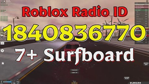 Surfboard Roblox Radio Codes/IDs