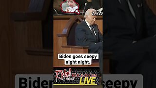 Biden goes seepy night night.