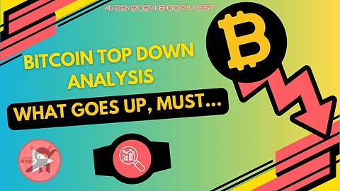 🚀 Candlestick Ninja's 4/24/2024 8PM EST Top Down Bitcoin Technical Analysis Overview