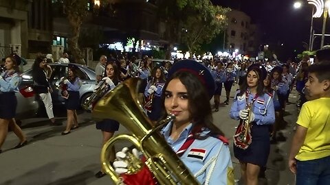 The Orthodox Band Escorting the Patriarch on Palm Sunday