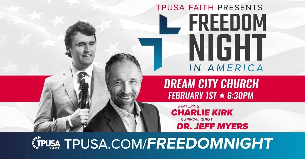 TPUSA Faith Presents Freedom Night in America LIVE with Charlie Kirk ...