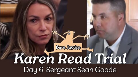 🚨DAY 6 Sgt. Sean Goode Testimony🚨 #KarenReadTrial | BARE JUSTICE edited remove pauses & breaks