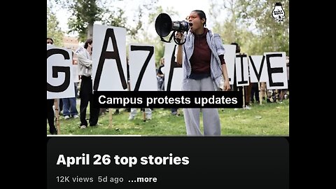 ASL/Captioned - Pro-Hamas protests on campuses