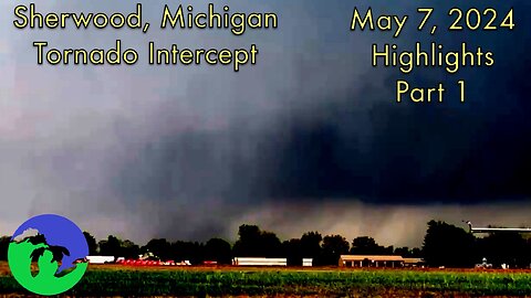 Michigan Storm Chaser intercepts LARGE TORNADO in Colon, Michigan! - 5/7/2024 Highlights Part 1
