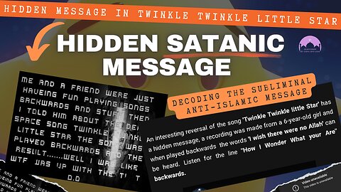 Decoding the Subliminal Message in 'Twinkle Twinkle Little Star'