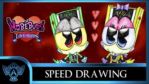 Speed Drawing: MobéBuds Love ships Vulkey X Vaikey | A.T. Andrei Thomas 2023