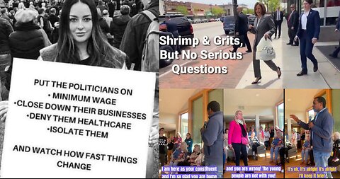 Rep. Joe Neguse Confronted, Hochul Makes An Oopsie, Kamala: Shrimp & Grits, Tucker/Maddow Friends