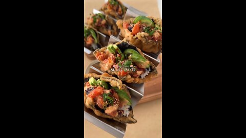 Hajar Larbah | Spicy Tuna Sushi Tacos! All the flavors of sushi but in a crispy taco made