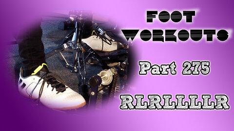 Drum Exercise | Foot Workouts (Part 275 - RLRLLLLR) | Panos Geo