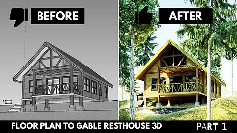 FLOOR PLAN TO GABLE REST HOUSE 3D | 1 BEDROOM | PART 1