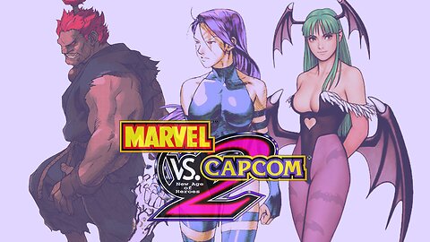 Marvel Vs Capcom 2 - Psylocke/Morrigan/Akuma - Arcade Playthrough - Dreamcast