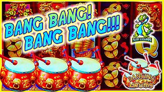 BIG WIN ACTION! MAX MYSTERY SURPRISE! Dancing Drums Slot FUN SESSION!