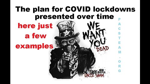 The plan for COVID lockdowns presented over time