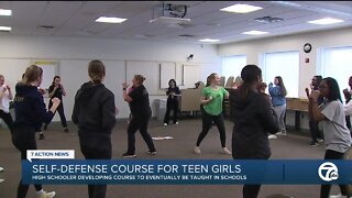 High school student developing self-defense class for teen girls