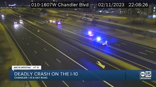 Motorcyclist killed in crash on I-10 near L-202 Santan