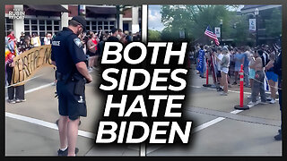 MUST WATCH: Opposing Protest Groups Find Unity in Hating Biden