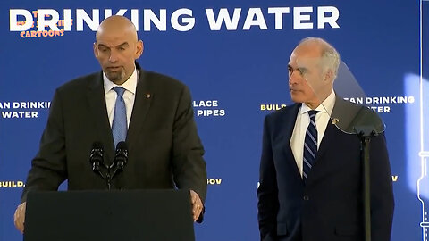 6 more years with Dem Fetterman: "We should all support replacing the lead pipes and ensuring everyone has clean, safe, clean, drinking werk."