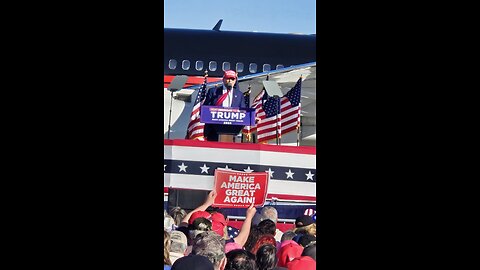 Trump arrival Freeland MI announcement