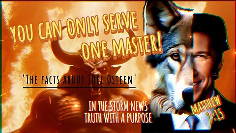 I.T.S.N. presents: 'YOU CAN ONLY SERVE ONE MASTER: THE FACTS ABOUT JOEL OSTEEN' MAY 11