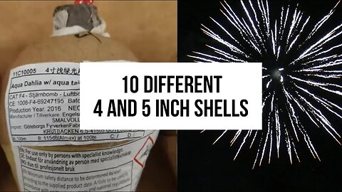 Firework Display Shells (4" inch and 5" inch) - Test session #1 | HQ