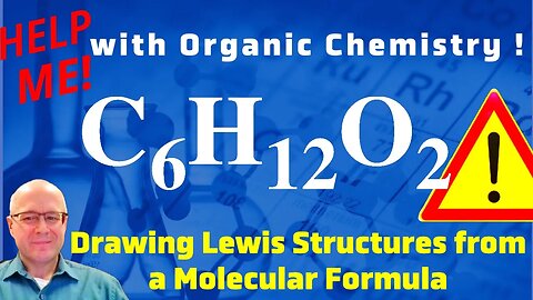How to Draw a Lewis Structure From a Molecular Formula C6H14O2 Help with Chemistry!