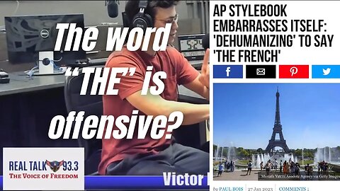 The AP says the word “the” is OFFENSIVE? - The Victor Nieves Show