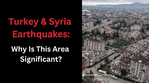 Turkey Earthquakes - Why Won't They Say What It Is?