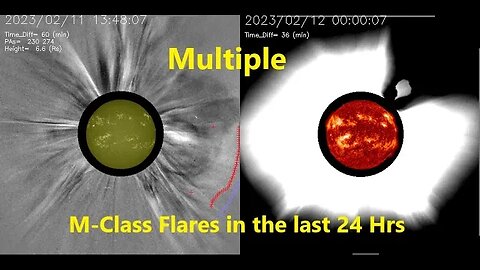 Multiple M-Class flares just happened on the Sun in 24Hrs