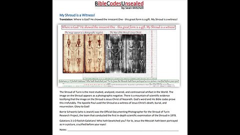 050724 Faultline Grace -Sean Mitchell will understand the language of God. The Bible Code