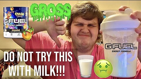 Do NOT Try “Wumpa Fruit” G FUEL in MILK!