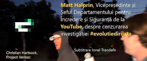 Chris Hartsock il confrunta pe vicepresedintele YouTube, Matt Halprin