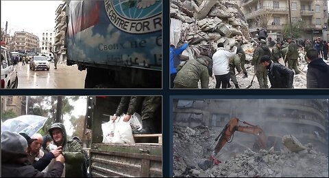 🇷🇺🇸🇾🚛 HUMANITARIAN AID after EARTHQUAKE - RUSSIAN FORCES deployed 6 distribution posts in Syria