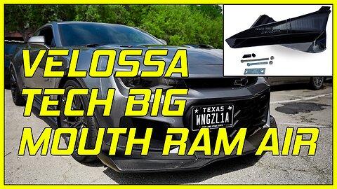 Velossa Tech Big Mouth Ram Air Intake Snorkel Install - 2016+ Camaro