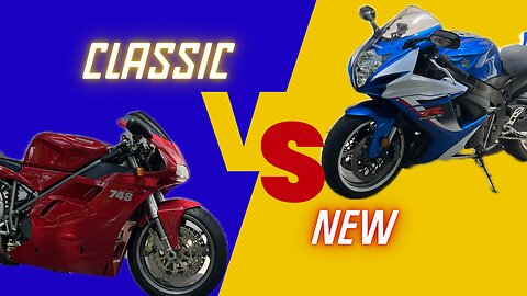 Classic versus new sportbike