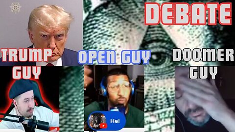 Trump Guy VS Doomer Guy Vs Open Guy Debate