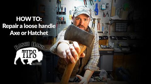How to repair a loose handle on an axe or hatchet.