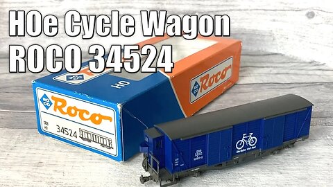 Roco 34524 - HOe scale bogie Bicycle Baggage wagon - Unboxing & Review