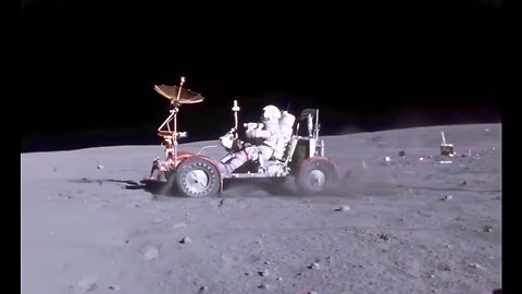 Apollo 16 Lunar Rover on the 'Moon' HD Footage