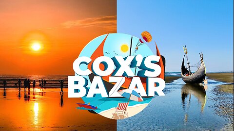 Beautiful cox's bazar sea beach