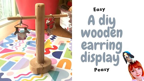 DIY WODDEN EARRING DISPLAY EASY DISPLAY HOW TO