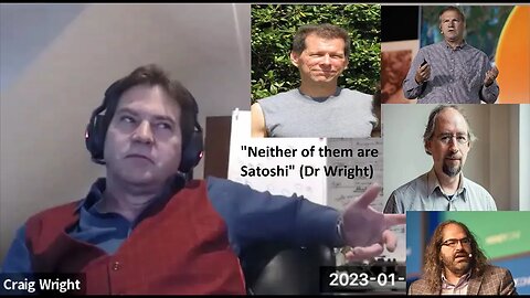 Dr Craig Wright: Why Hal Finney, Nick Szabo, Adam Back & Britto/ Schwartz are not Satoshi Nakamoto.